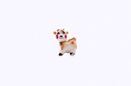 Porcelain white background red cheeks