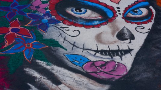 Guanajuato, Mexico, Street painting photo