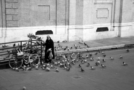 Metropolitan city of rome, Italy, Old lady photo