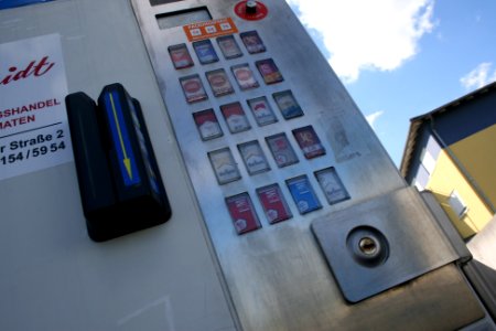 Amberg, Germany, Cigarette vending machine