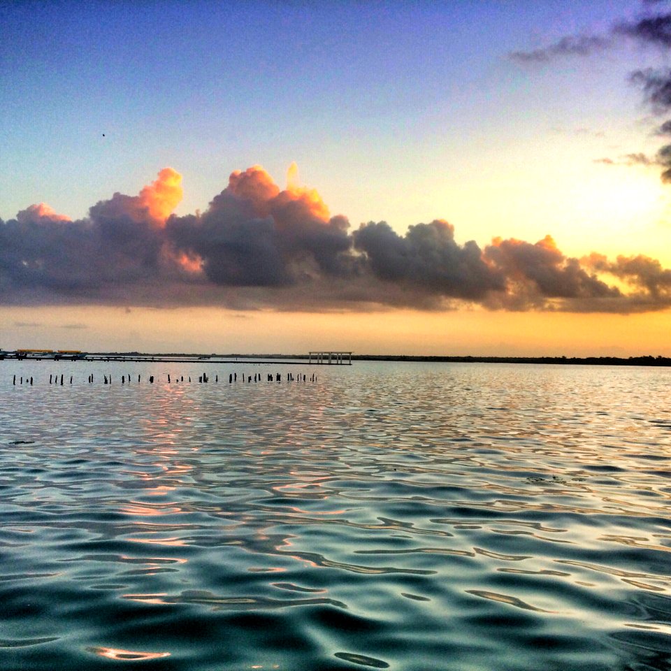 Mexico, Bacalar, Clouds