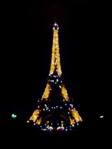 Paris, France, Night