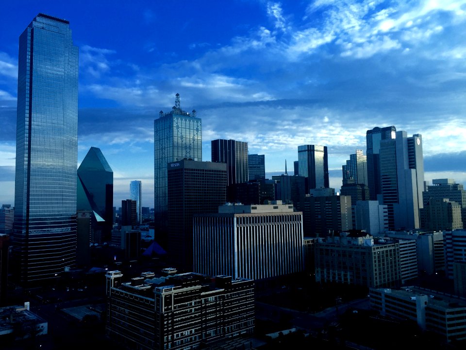Cityscape, Sky, Blue