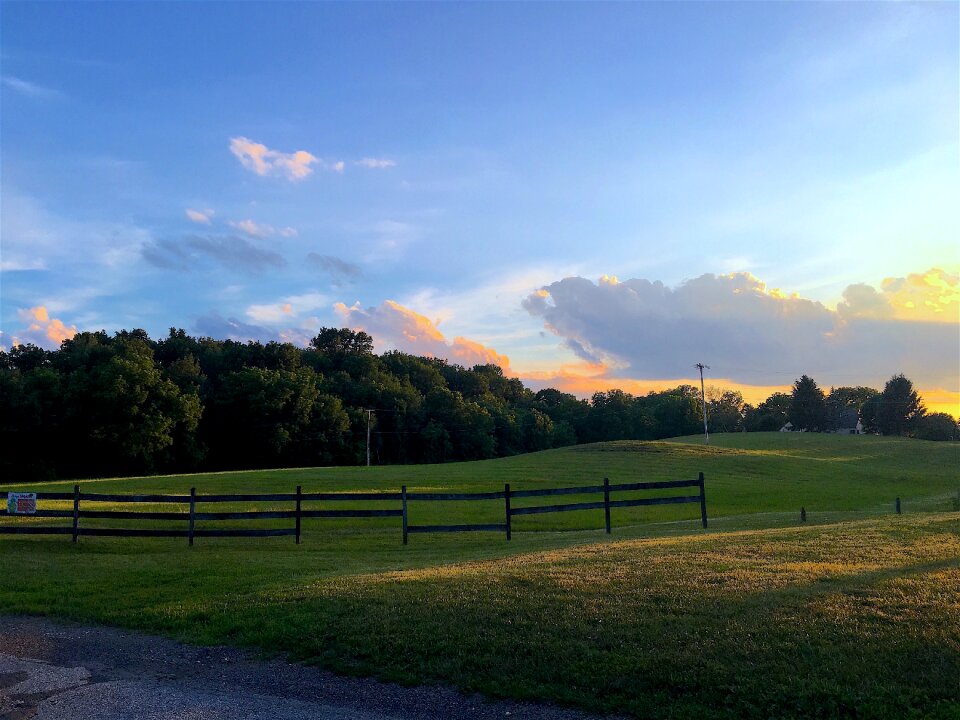 Fence landscape agriculture photo