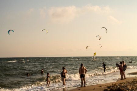 Crimean peninsula, Beach, Windsurfer photo