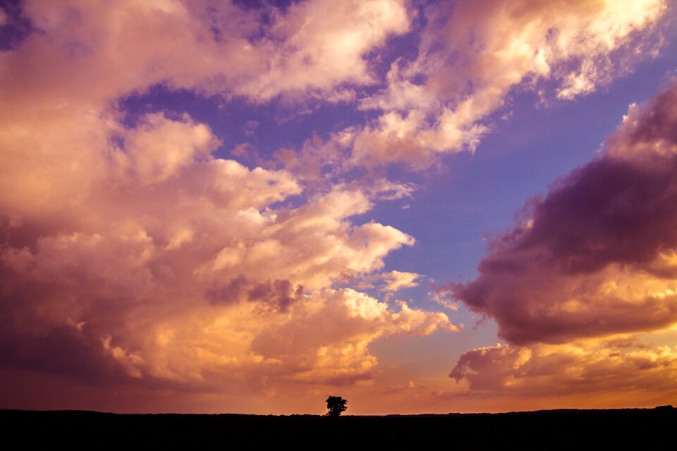 Landscape outdoor sunset photo