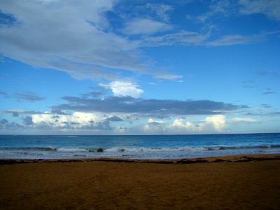 Puerto rico, Rolling waves, Blue ocean