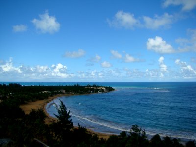 Puerto rico, Bay, Ocean waves