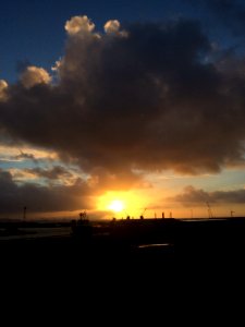 Swansea, Sunrise, Swansea docks