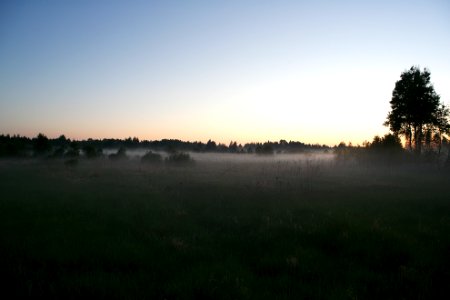 Russia, Kalyazin, Dusk
