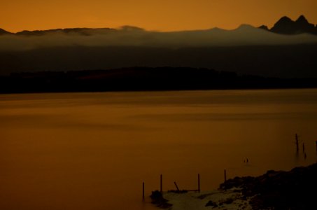Theewaters nature reserve, South africa, Theewaterskloof dam at night