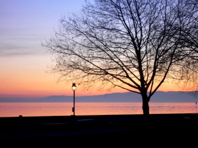 Lausanne, Switzerland, Sunset