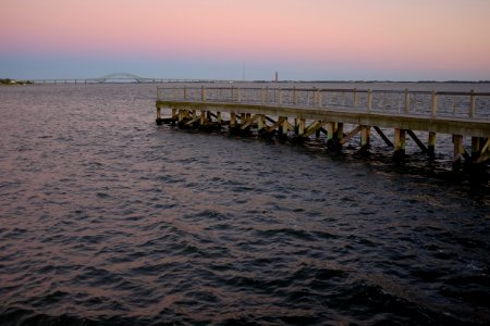 Bay, Dusk, Sunset