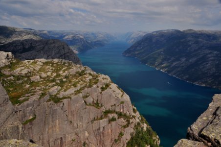 Preikestolen pulpit rock, Norway, Trekking