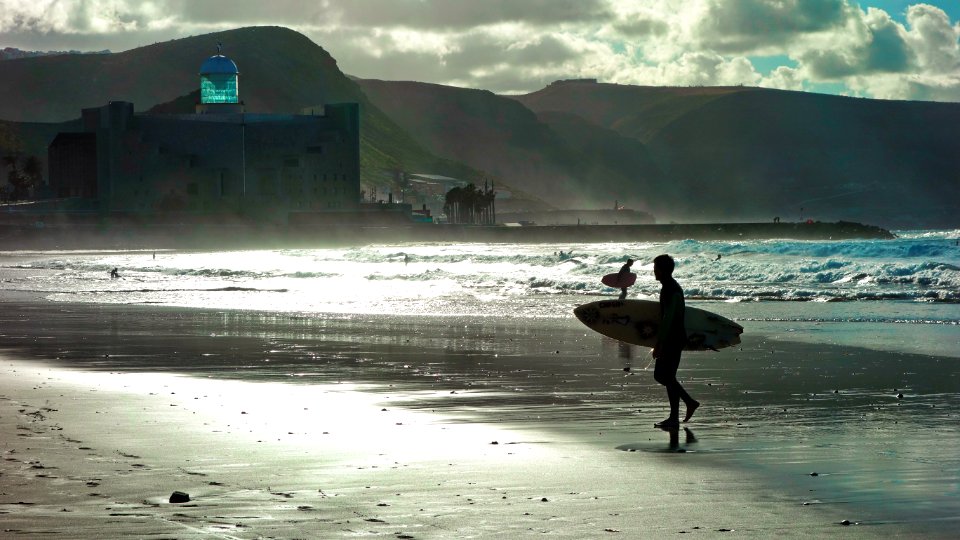 Playa de las canteras, Las palmas de gran canaria, Spain