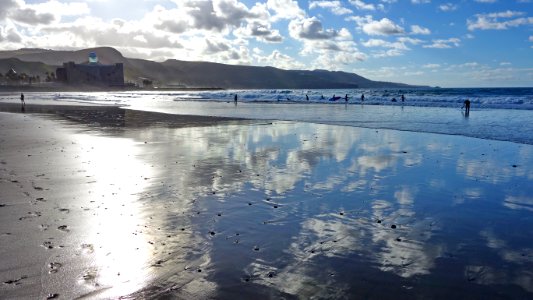 Playa de las canteras, Las palmas de gran canaria, Spain