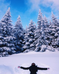 Joy, Snowboard, Clouds photo