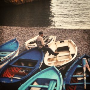 Beach, Fisherman, Boat