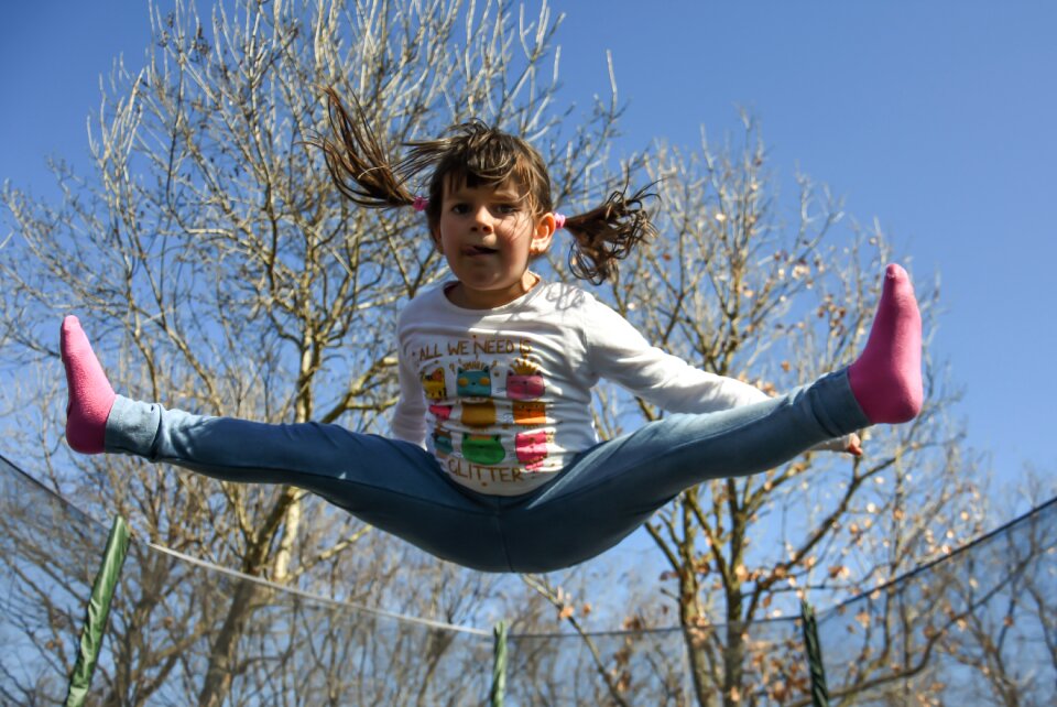 Girl happy happy kids photo