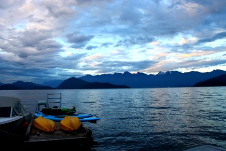 Sunset, Kayak, Boat photo