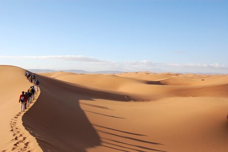 Desert sand dune photo