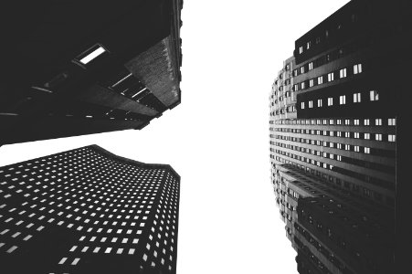 High, Black  white, Sky