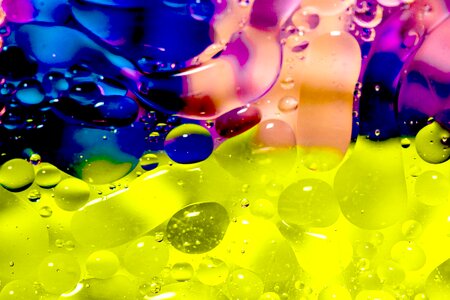 Abstract bubbles oil