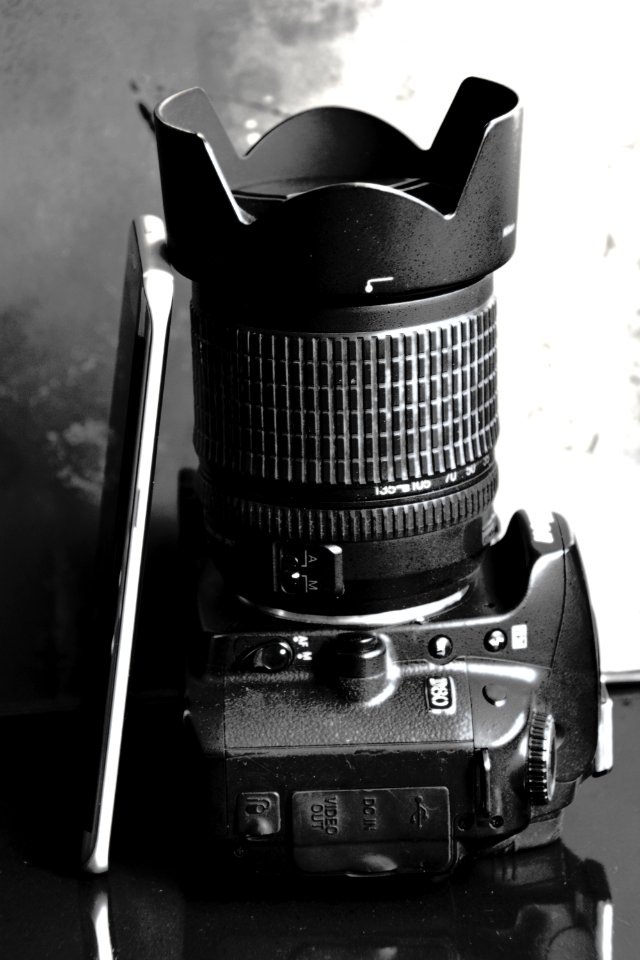 Black   white, Phone, Photography