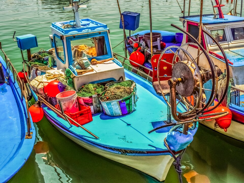 Fishing boat fishing equipment mediterranean