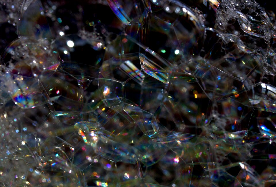 Soap balloons blow