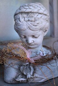 Concrete antiquity stone figure