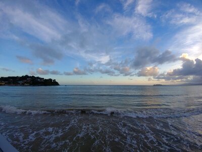 Sea caribbean beach sky photo