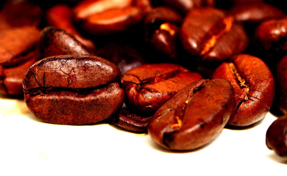 Roasted caffeine brown photo