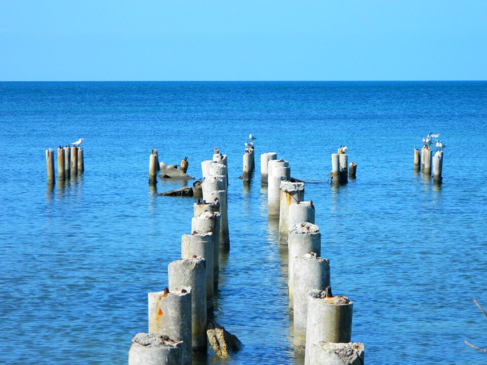 Horizon blue ocean
