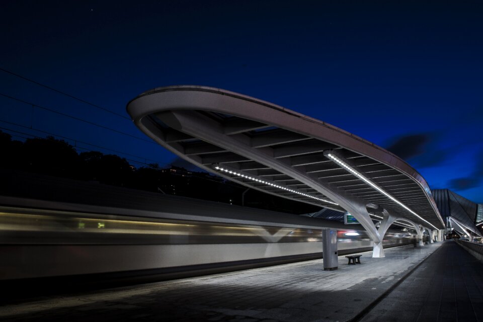 Evening lights metro photo