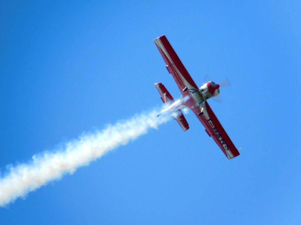 Sky acrobatic aerobatic airplane