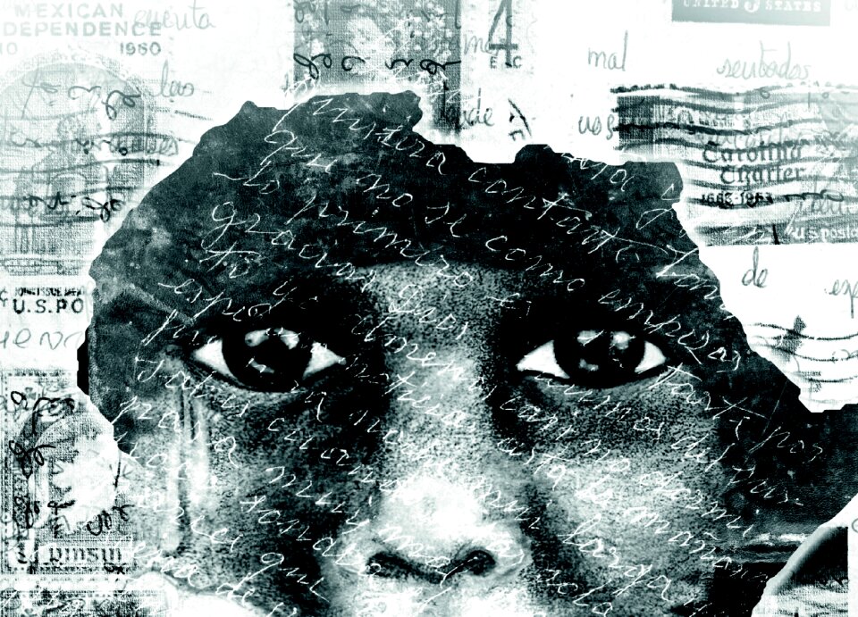 Poverty children sad