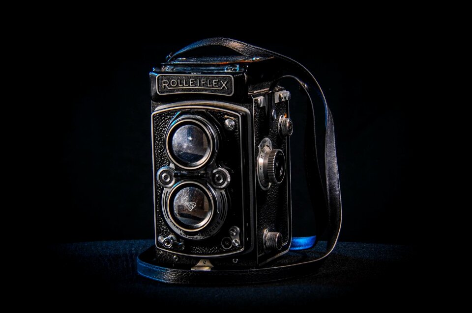 Vintage camera black technology black camera