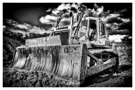 Construction machine site vehicles photo
