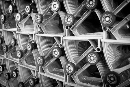 Escalator stack pattern photo