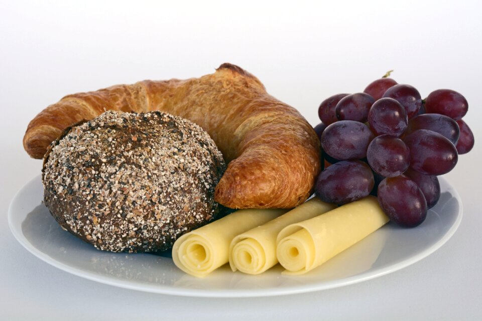 Cheese grapes plate