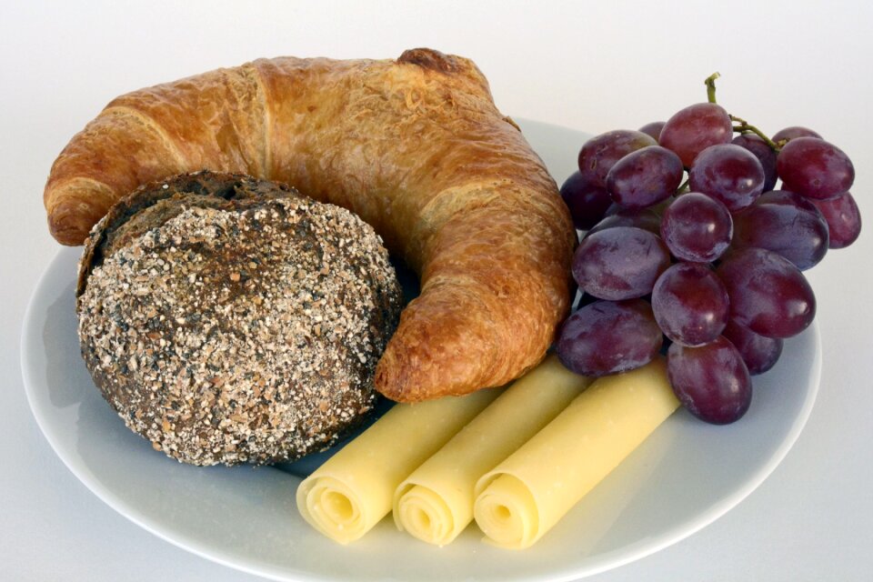 Cheese grapes plate