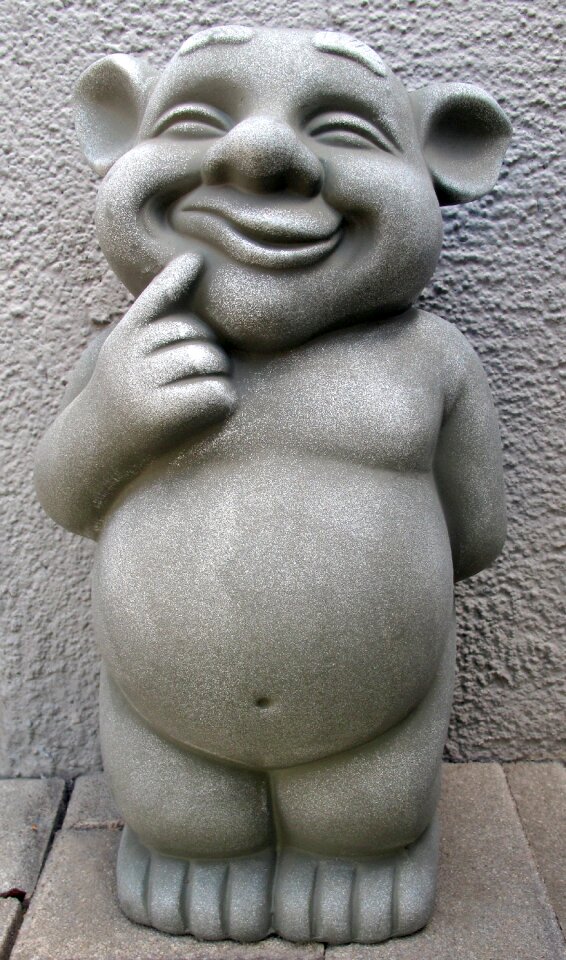 Ceramic garden statue