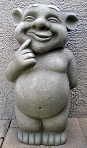 Ceramic garden statue