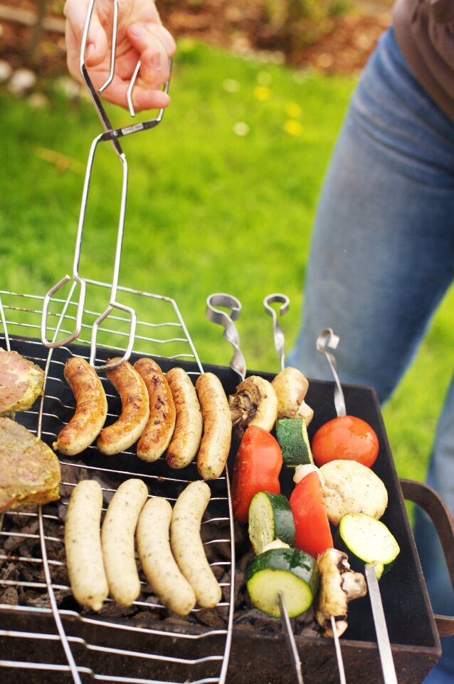 Grilled meats meat hot