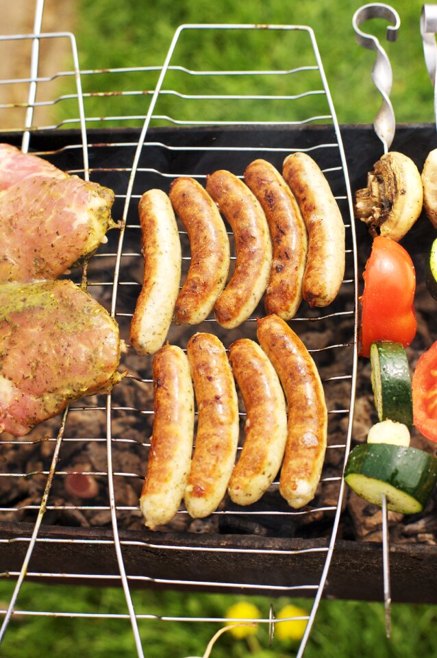 Grilled meats meat hot