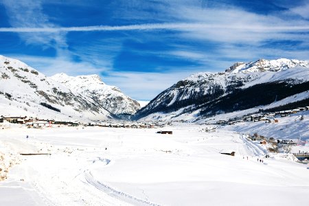 Alpine village landscape 