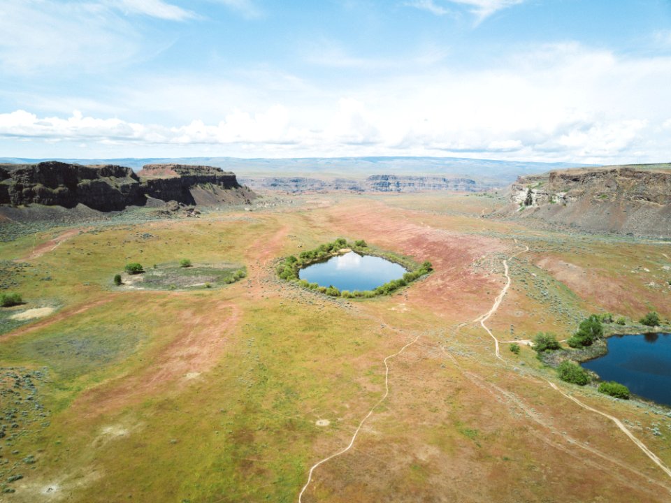 Ancient Lakes from above 