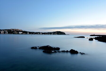 Water spain sunset photo