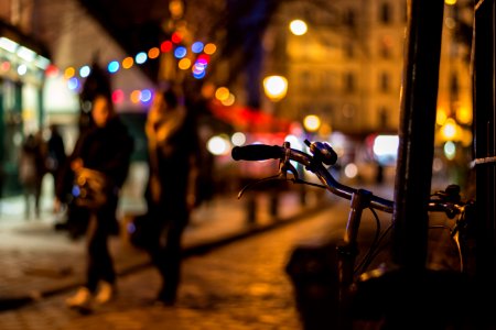 Bike with bokeh photo